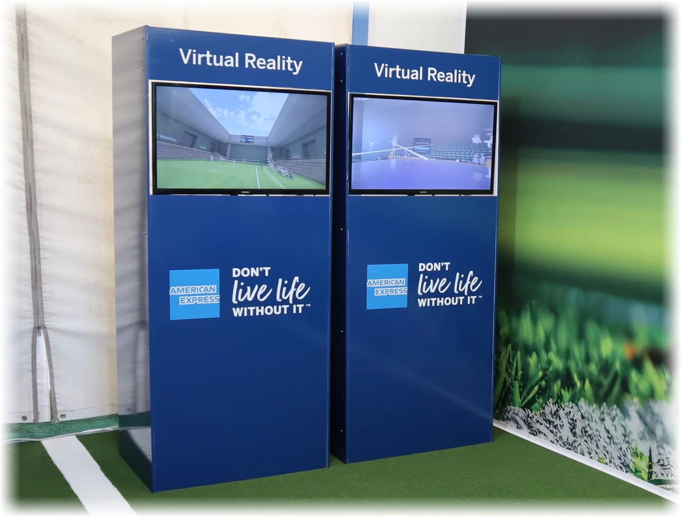 American Express VR Hire Branding Enclosures